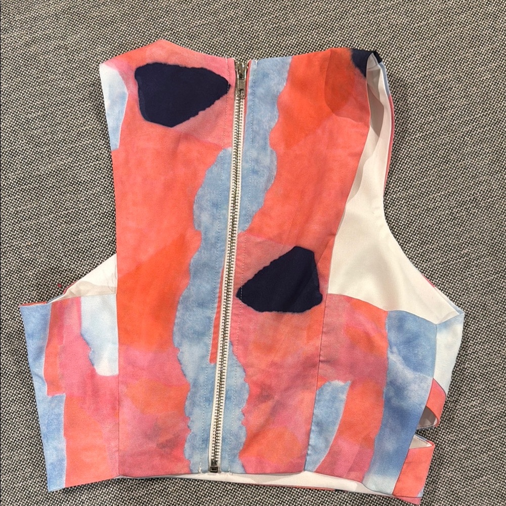 Colorful Abstract Women's Top - Picture 4 of 4